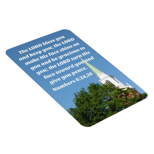 Zahlen 6:24,26 Der Herr segne Sie und behalte Sie Magnet (Rechte Seite)