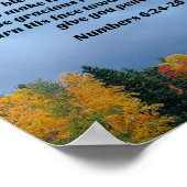 Zahlen 6:24,26 Der Herr segne Sie und behalte Sie Poster (Ecke)