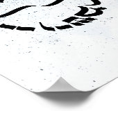 Zahlen 6:24-26, Der Priestersegen, Kalligraphie Poster (Ecke)