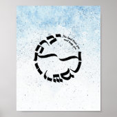 Zahlen 6:24-26, Der Priestersegen, Kalligraphie Poster (Vorne)