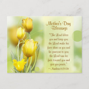 Zahlen 6:24-26, Muttertagssegmente, Tulips Postkarte