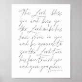 Zahlen 6:24-26 Script Poster (Vorne)