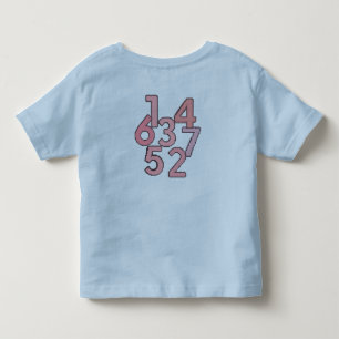 Zahlen Ästhetik T-Shirt – Minimalistisches Zahlend