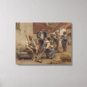 Zahlen der Erntemaschinen, 1882 Leinwanddruck