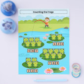 Zählen der Frösche-Tabelle für Kinder Flyer (Einzeln)