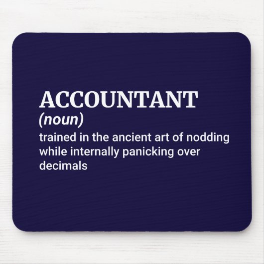 Zahlen Don't Lie - Funny Accountant Mousepad (Vorne)