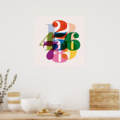 Zahlen drucken poster (Küche)