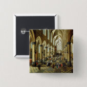 Zahlen erfasst in einem Kirchen-Innenraum Button (Vorne & Hinten)