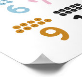 Zahlen erlernen poster (Ecke)