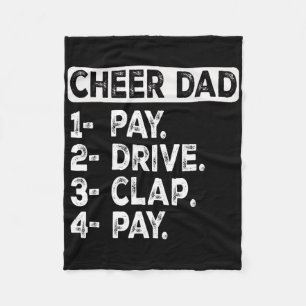 Zahlen Fahr Klatschen Jubel Papa Cheerleading-Vate Fleecedecke