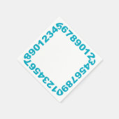 Zahlen Frame Napkins Serviette (Ecke)