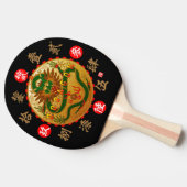 Zahlen für Drachen und altes Kanji Tischtennis Schläger (Seitenansicht)