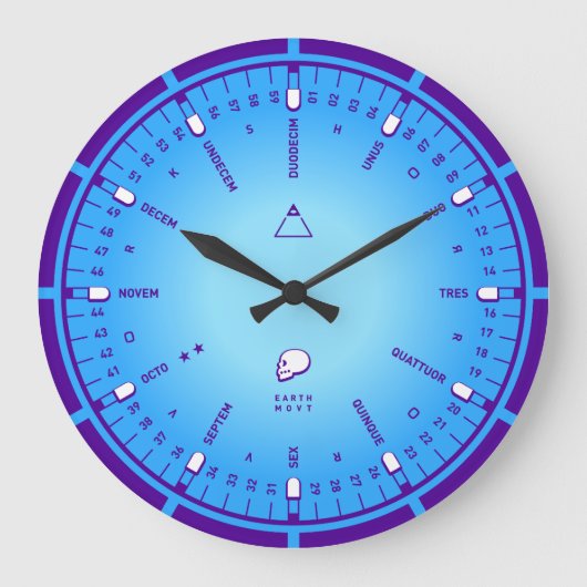 Zahlen Große Wanduhr (Vorderseite)