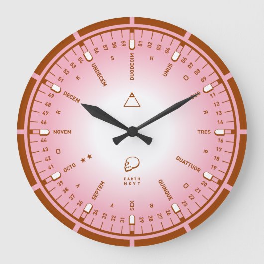 Zahlen Große Wanduhr (Vorderseite)