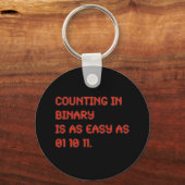 Zählen im Binär Schlüsselanhänger (Vorderseite)