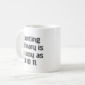 Zählen im Binärbereich Kaffeetasse (Vorderseite Links)