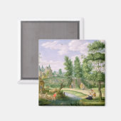 Zahlen im Rahmen eines Landhauses Magnet (Vorderseite/Rückseite)