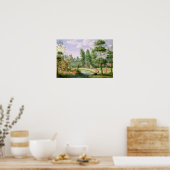 Zahlen im Rahmen eines Landhauses Poster (Küche)