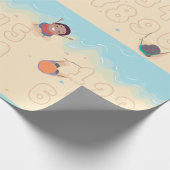 Zahlen im Sand Geschenkpapier