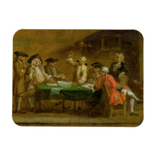 Zahlen in einer Taverne oder in einem Café, 1720s Magnet