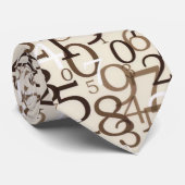 Zahlen Krawatte (Gerollt)