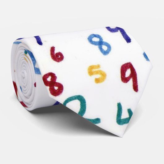 Zahlen Krawatte (Gerollt)