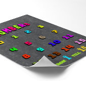 Zahlen lernen für Kinder Poster (Ecke)