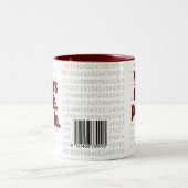 Zahlen liegen nicht. Leute tun!! Zweifarbige Tasse (Mittel)