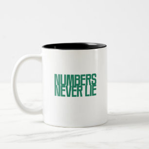 Zahlen lügen nie   Data Truth Seeker Design Zweifarbige Tasse
