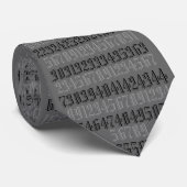 Zahlen, Mathematik, Buchhaltung, Grau berechnen Krawatte (Gerollt)