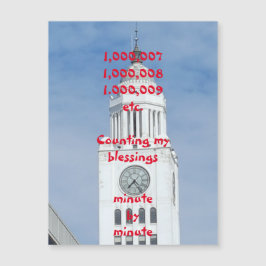 Zählen meiner Segnungen Magnetgrüßkarte Magnetkarte