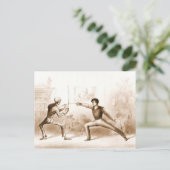 Zählen mit Todespostkarte Postkarte (Stehend Vorderseite)