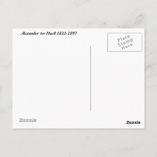 Zählen mit Todespostkarte Postkarte (Rückseite)