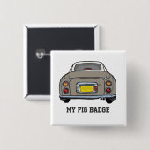 Zahlen Niedlich Topaz Nebel Figaro Motor Name Auto Button (Vorne & Hinten)