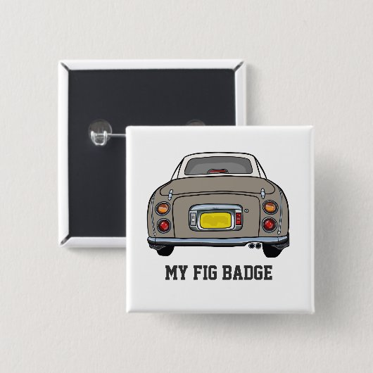 Zahlen Niedlich Topaz Nebel Figaro Motor Name Auto Button (Vorne & Hinten)