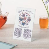 ZAHLEN PER QR CODE SCANNEN Espresso Coffee Shop Sockelschild (In SItu)