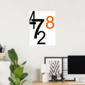 Zahlen Poster (Heimbüro)