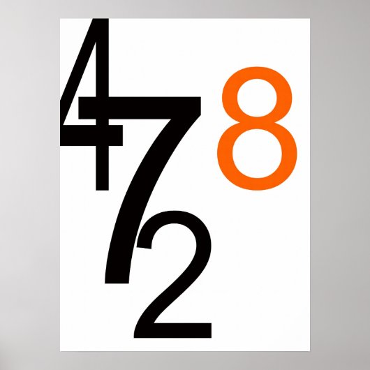 Zahlen Poster (Vorne)