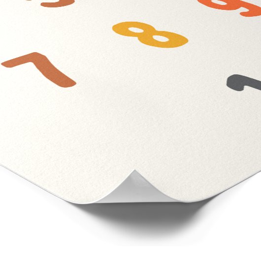 Zahlen. Poster & Prints (Ecke)