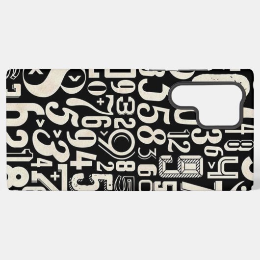 Zahlen Samsung Galaxy Hülle (Rückseite (Horizontal))