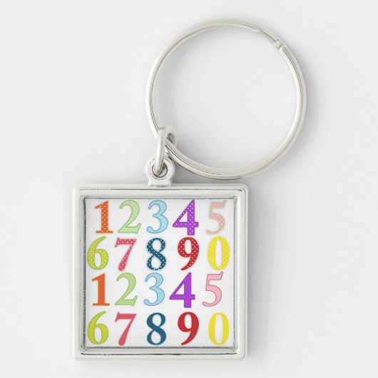 Zahlen Schlüsselanhänger (Vorne)