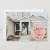 Zählen Sie alle Freude Weihnachtsfotokarte Karte (Vorderseite)