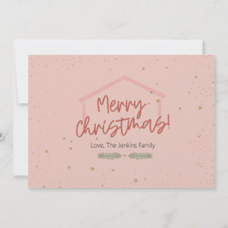 Zählen Sie alle Freude Weihnachtsfotokarte Karte