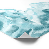 Zählen Sie alle Waves, die nautische Kinderzimmer- Poster (Ecke)