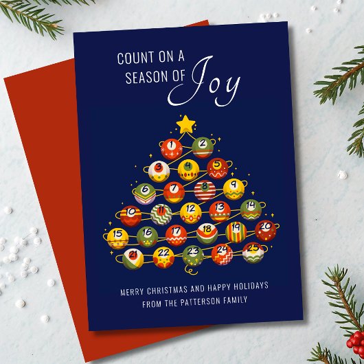 Zählen Sie auf eine Jahreszeit des fröhlichen Weih