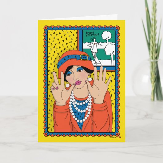 Zählen Sie auf sich selbst_B_Gruß Karte (Vorderseite)