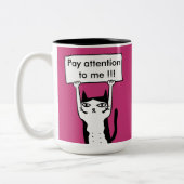 Zahlen Sie Aufmerksamkeit zu mir das Brett, das Zweifarbige Tasse (Links)