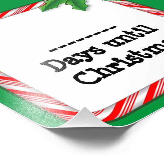 Zählen Sie bis Weihnachten Fotodruck (Ecke)