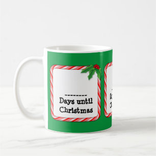 Zählen Sie bis Weihnachten Kaffeetasse
