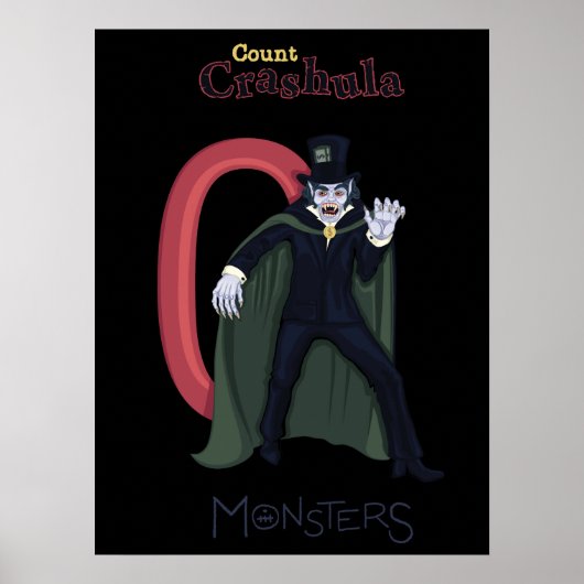 Zählen Sie Crashula in roten Zahlen (Monsterserie) Poster (Vorne)